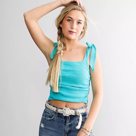 Free People Tops - Boulevard Tank Top
FREE PEOPLE Aqua Fur Size S